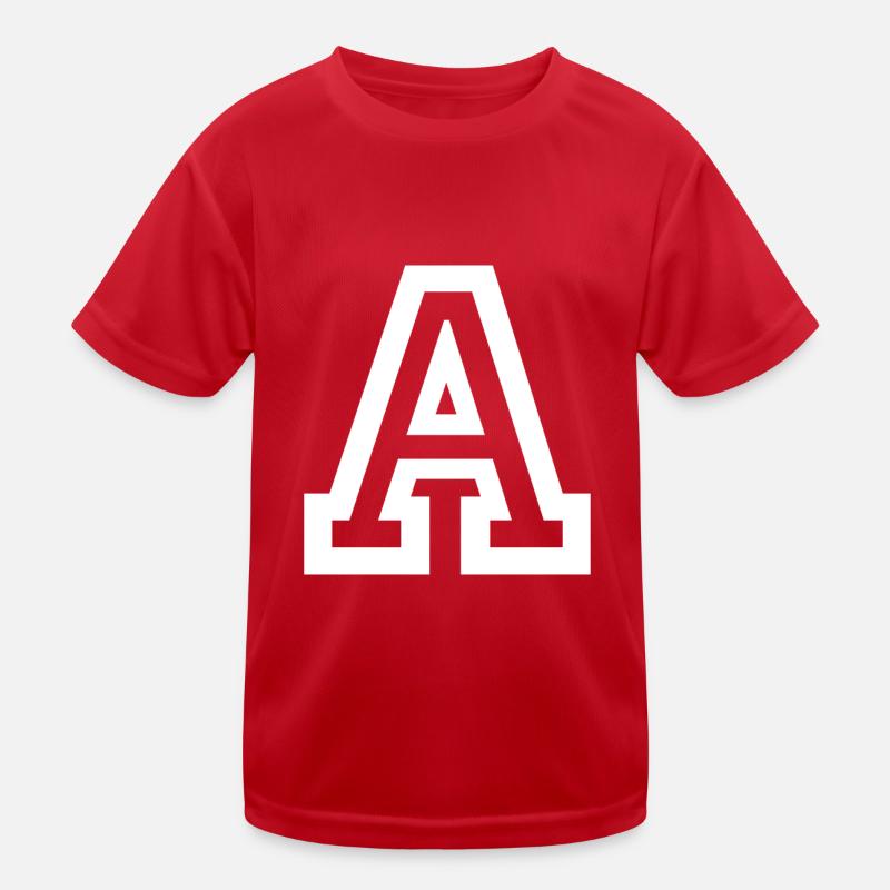 Buchstabe A Kinder Funktions-T-Shirt