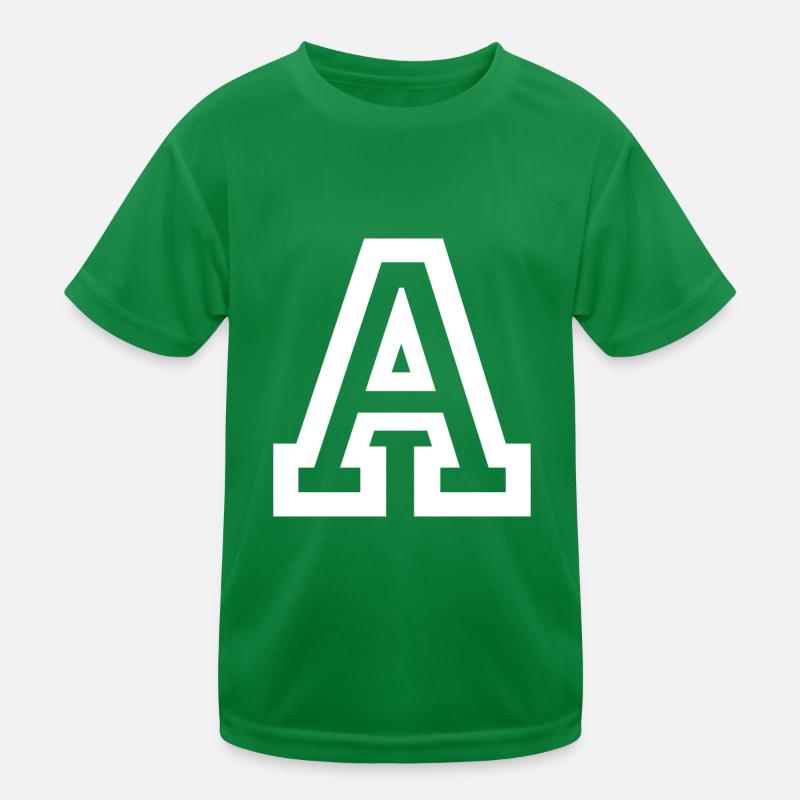 letter A Kids Functional T-Shirt