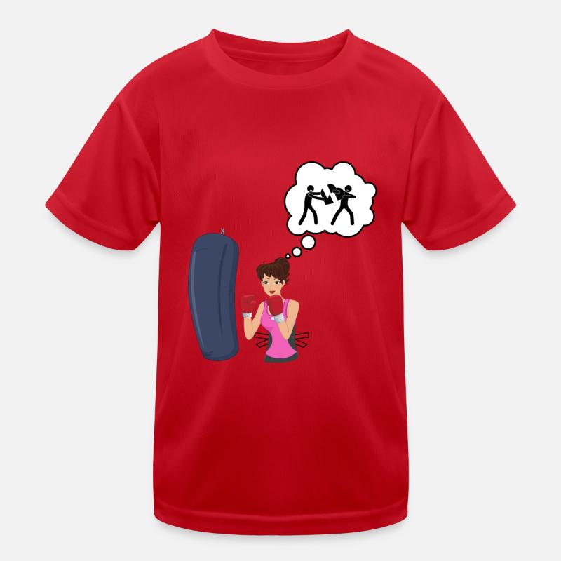 Boxen Liebe - Boxer Geschenkidee Kinder Funktions-T-Shirt