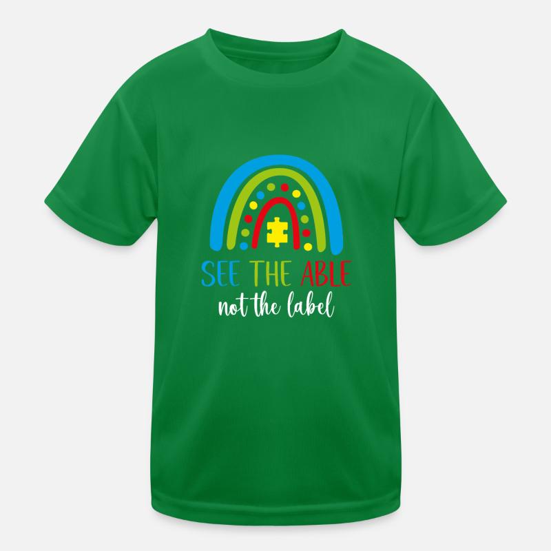 Vêtements de conscience de l’autisme T-shirt sport Enfant