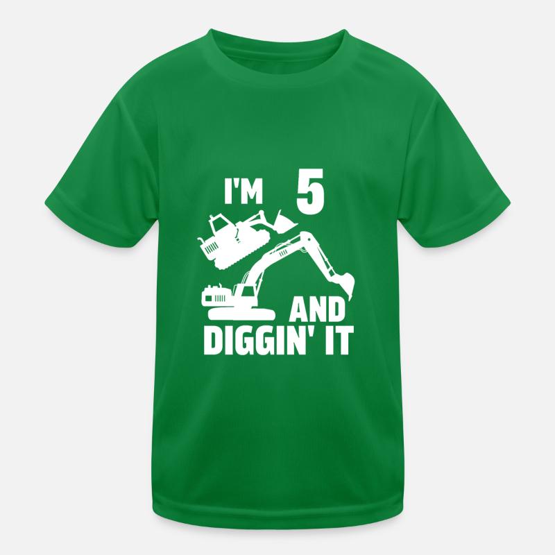 J’ai 5 ans et Diggin' It T-shirt sport Enfant