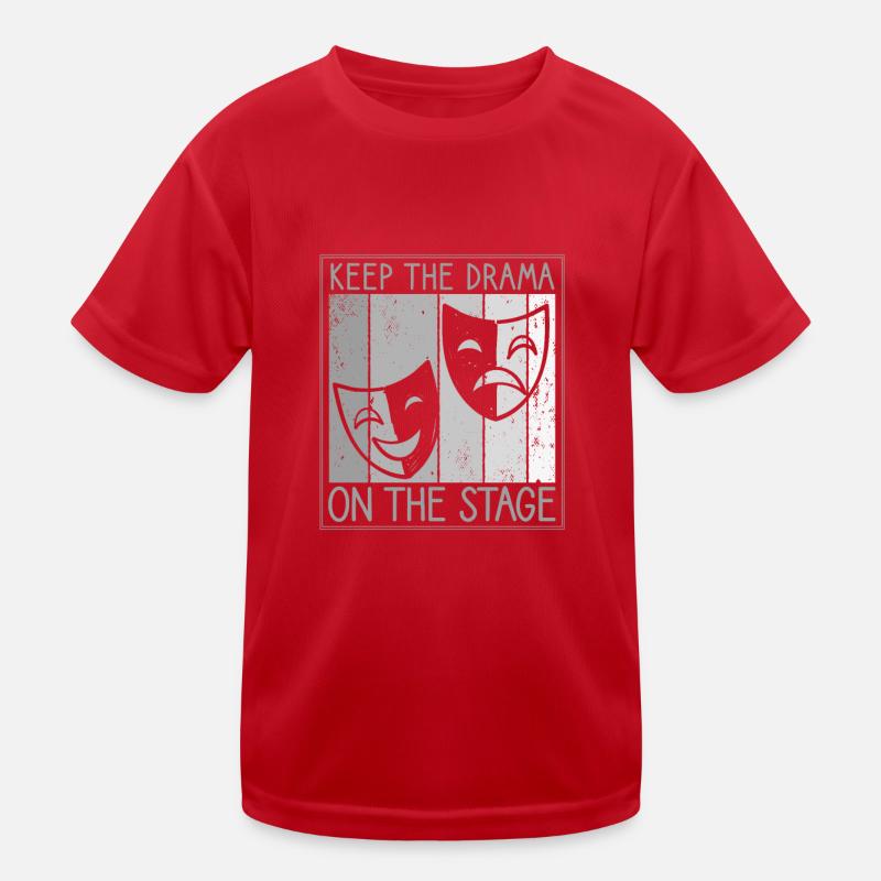 Gardez le drame sur la scène Technicien de scène T-shirt sport Enfant