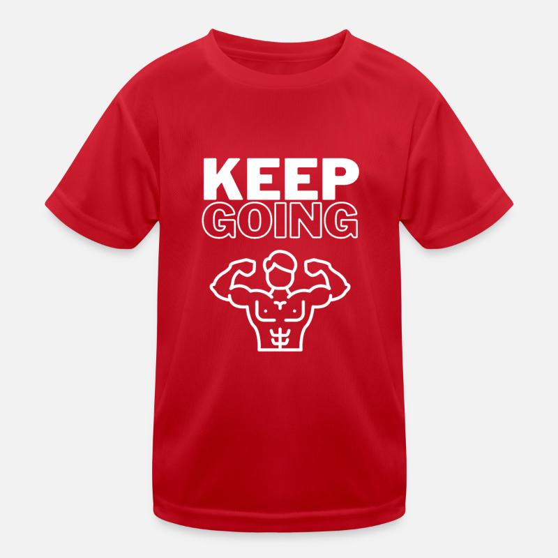 Keep Going Kinder Funktions-T-Shirt