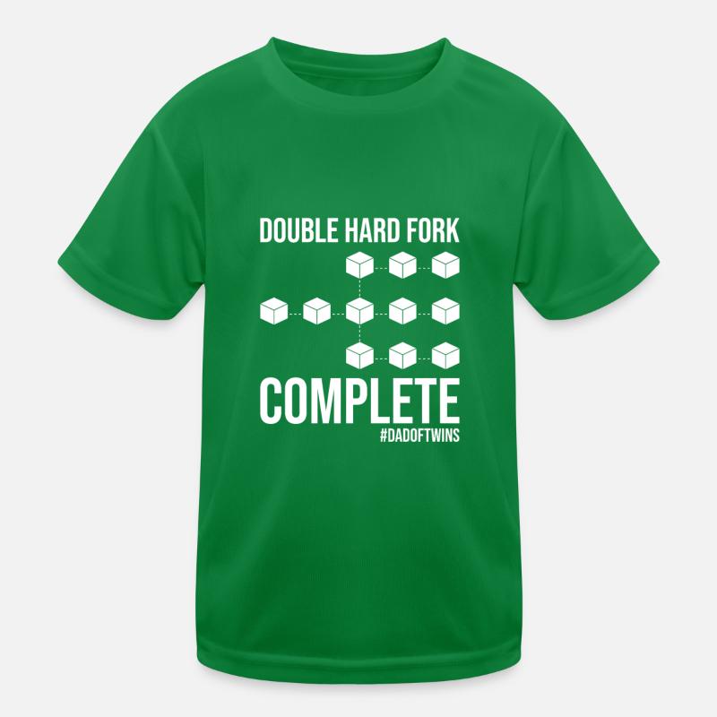Double Hard Fork Blockchain complète Papa T-shirt sport Enfant