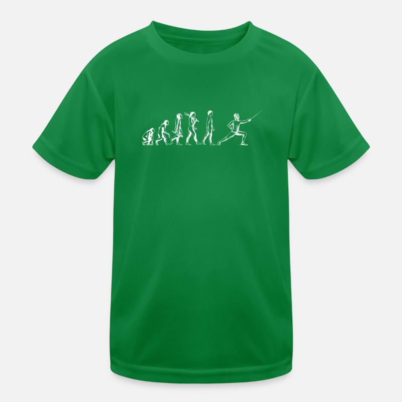 Lustiges Fechten Evolution Kampf Sport Fechter Epee Kinder Funktions-T-Shirt