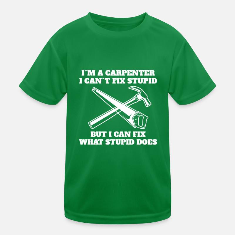 Menuisier Artisan Charpentier Menuiserie T-shirt sport Enfant
