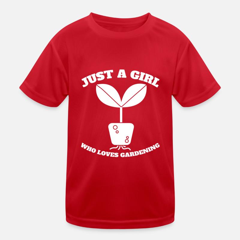 Gärtnerin Garten Obstgarten Mädchen Hobbygärtner Kinder Funktions-T-Shirt