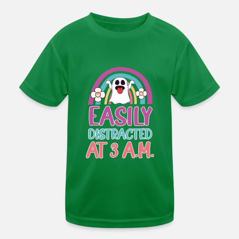 Easily Distracted At 3 AM, Ghost Hunter Kids Functional T-Shirt
