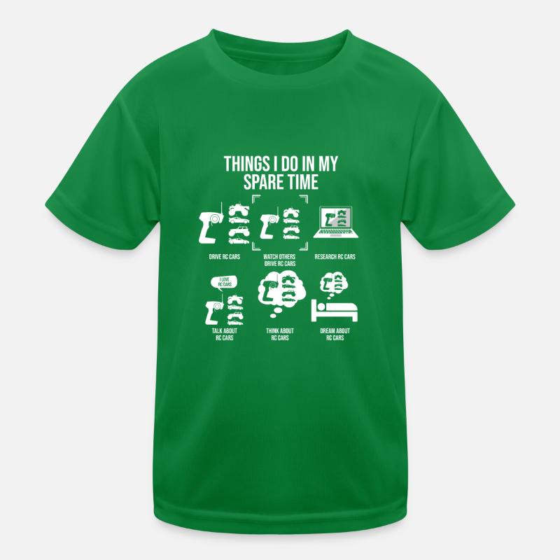 Choses que je fais pendant mon temps libre, voiture RC T-shirt sport Enfant