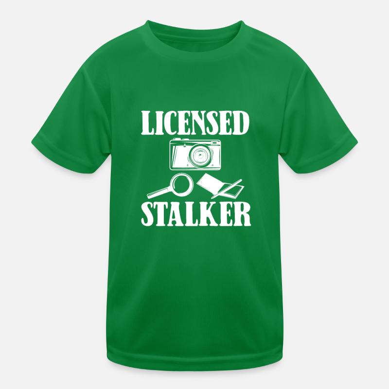 Licensed Stalker - Private Detective Kids Functional T-Shirt