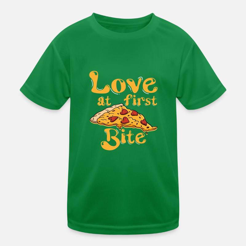 Love At First Bite, Pizzaiolo Pizza Chef Kinder Funktions-T-Shirt