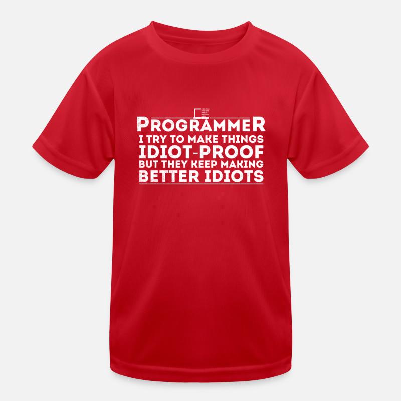 Lustiger Programmierer Humor Computer Coder Programmierung Kinder Funktions-T-Shirt