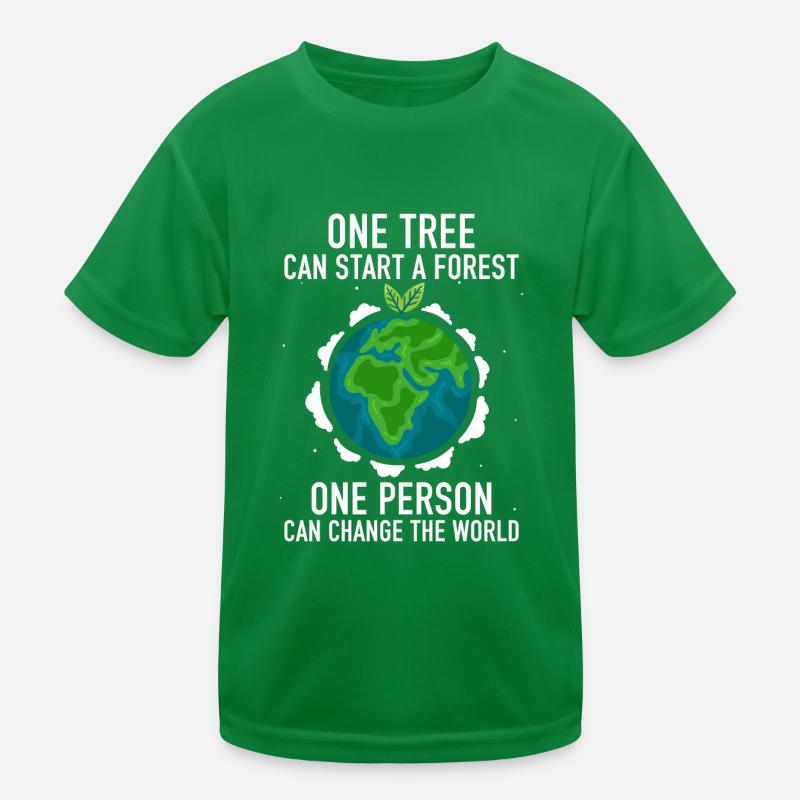 One Tree Can Start a Forest Kinder Funktions-T-Shirt