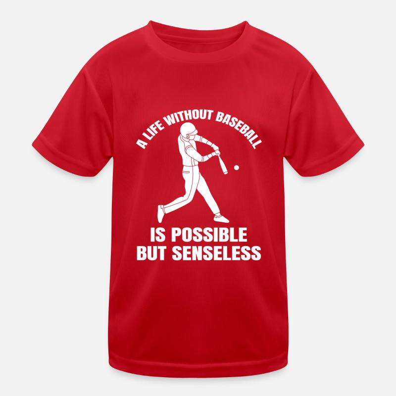 Baseball Team Baseball Baseball Player Baseballer Kids Functional T-Shirt