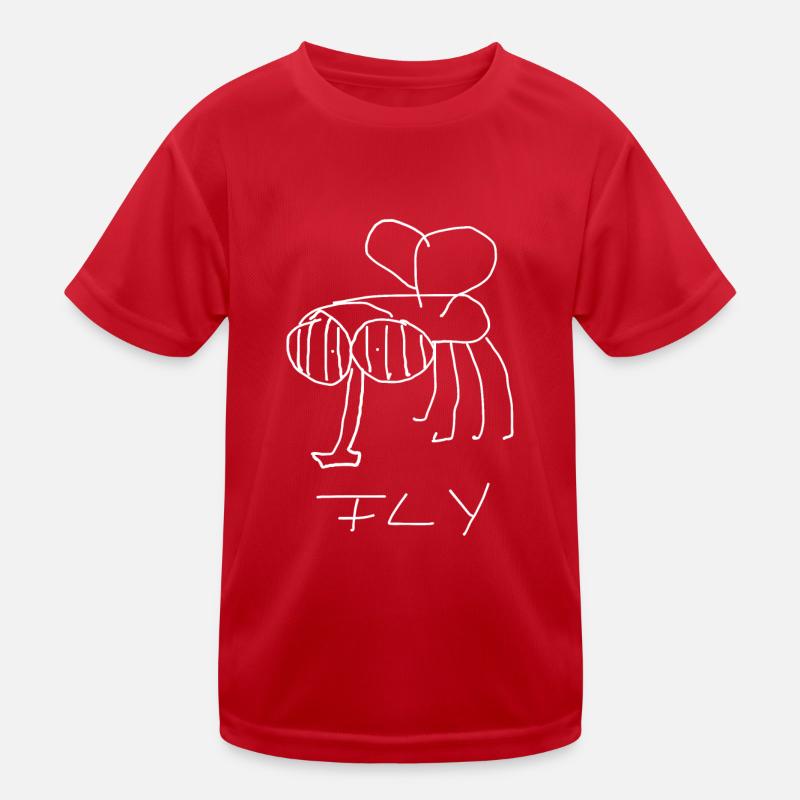 Fliege Kinder Funktions-T-Shirt