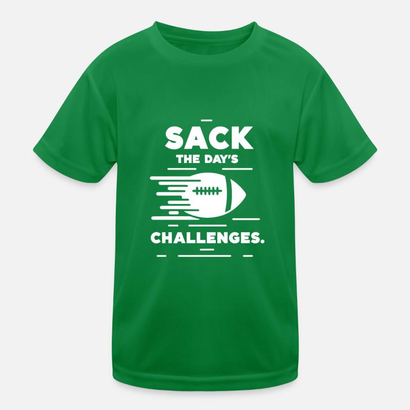 Sack The Day's Challenges Kids Functional T-Shirt