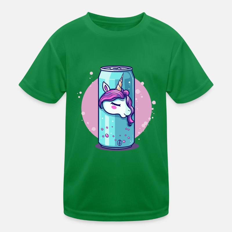 sprudeliger Einhorn Saft aus der Dose Kinder Funktions-T-Shirt