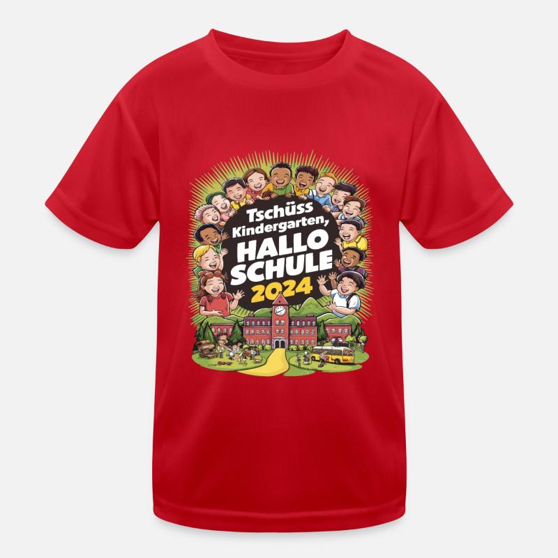 Goodbye Kindergarten Hello School 2024 Kids Functional T-Shirt