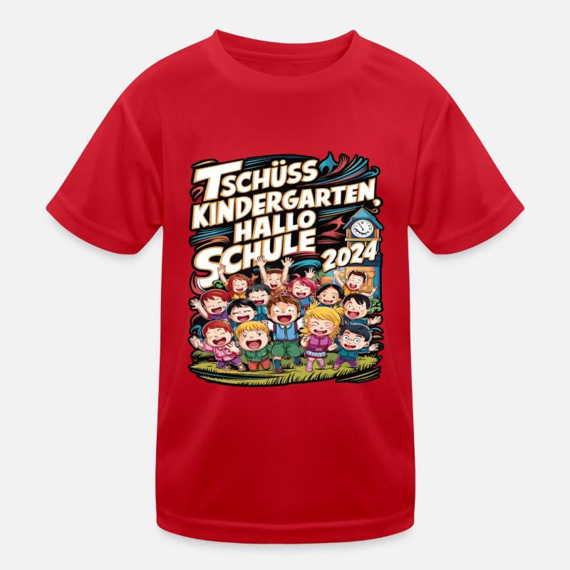 Goodbye Kindergarten Hello School 2024 Kids Functional T-Shirt