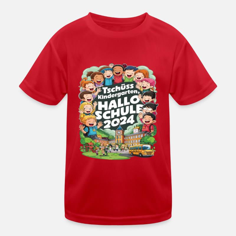 Goodbye Kindergarten Hello School 2024 Kids Functional T-Shirt