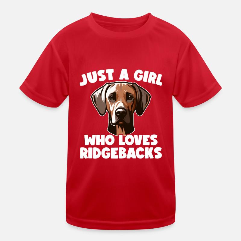 Rhodesian Ridgeback Girl Rhodesian Ridgebacks T-shirt sport Enfant