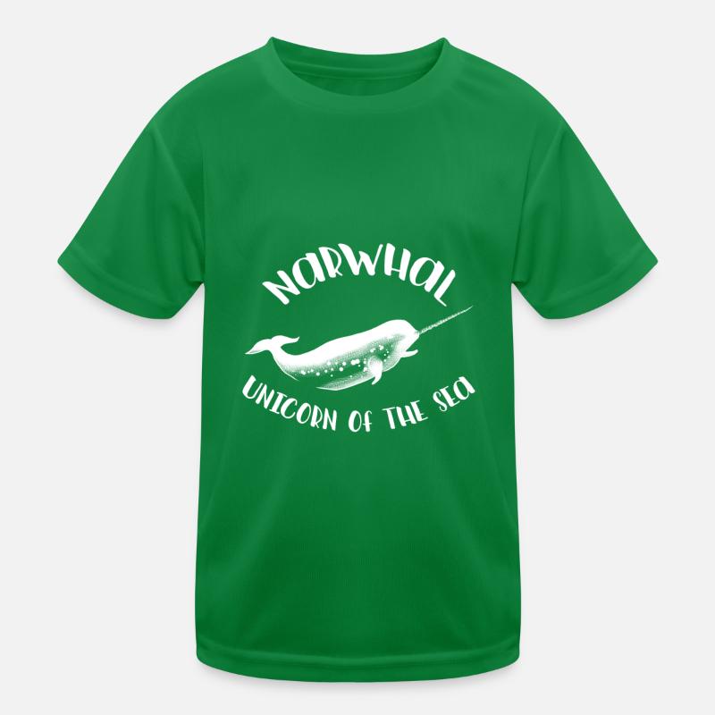 Narval Licorne de la créature animale marine drôle T-shirt sport Enfant