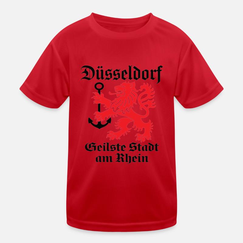 Dusseldorf Coolest city on the Rhine Kids Functional T-Shirt