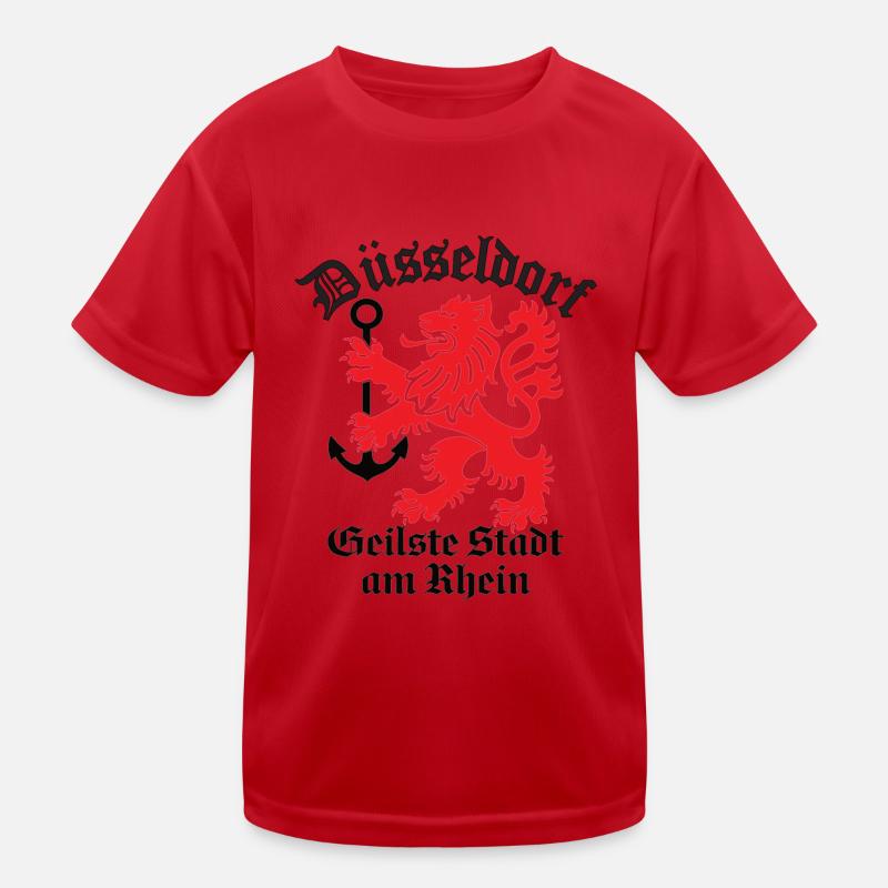 Dusseldorf Coolest city on the Rhine Kids Functional T-Shirt
