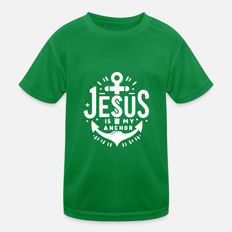 Jesus is My Anchor Kids Functional T-Shirt