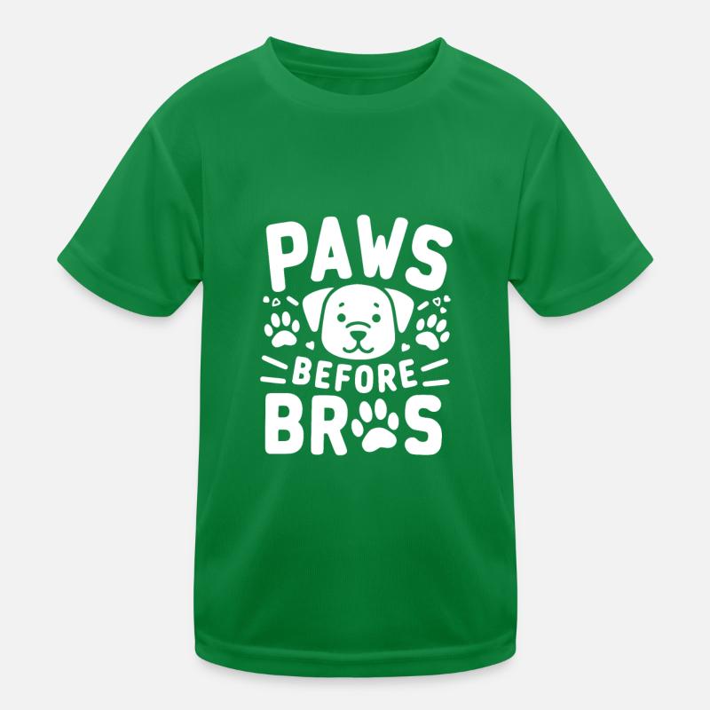 Paws Before Bros Kids Functional T-Shirt