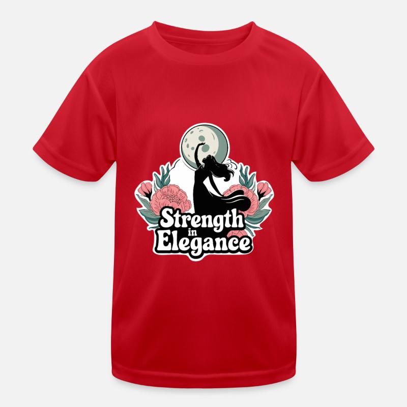 STRENGTH IN ELEGANCE Kids Functional T-Shirt