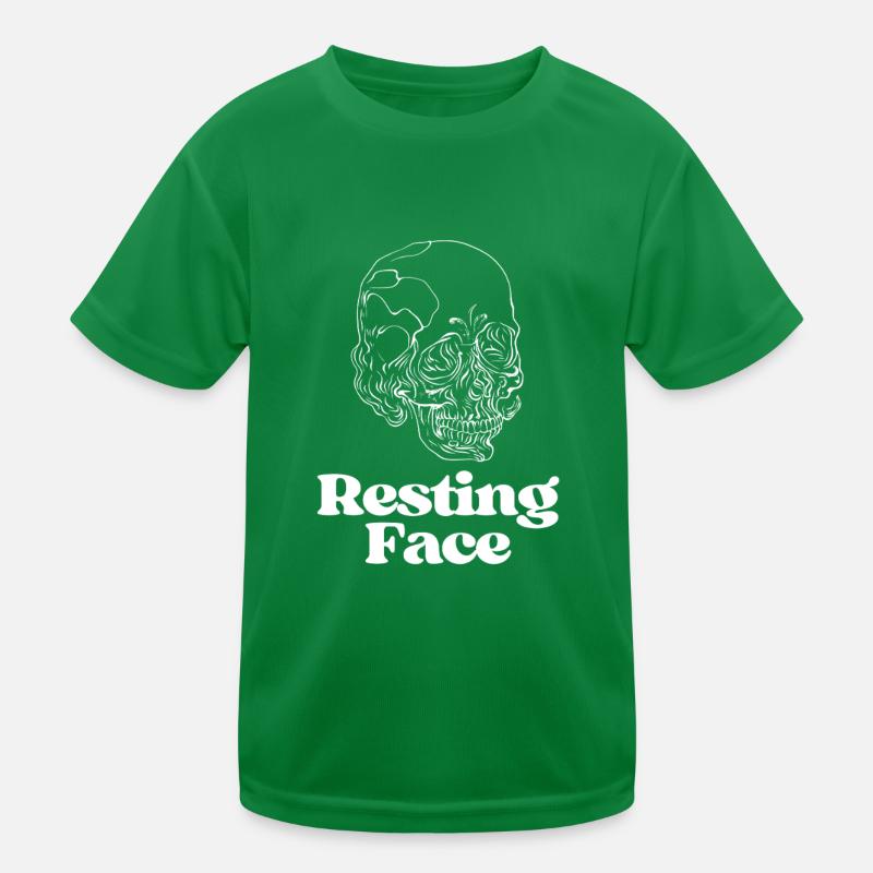Resting Face Kids Functional T-Shirt