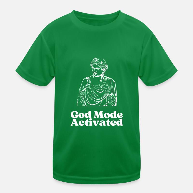 God Mode Activated Kids Functional T-Shirt