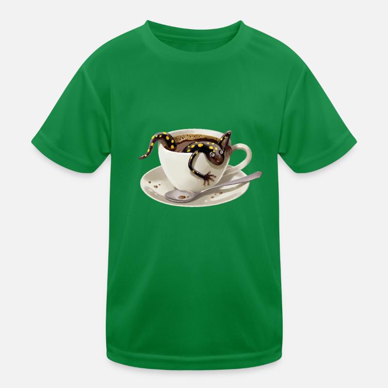 Kaffee–Salamander 3 Kinder Funktions-T-Shirt
