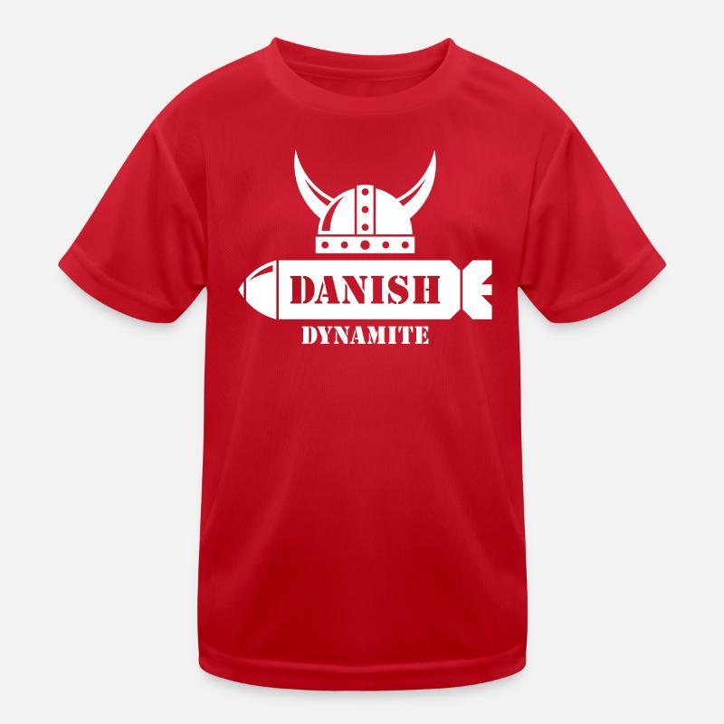 Danish Dynamite (Dänemark / Wikinger / Geschoss) Kinder Funktions-T-Shirt