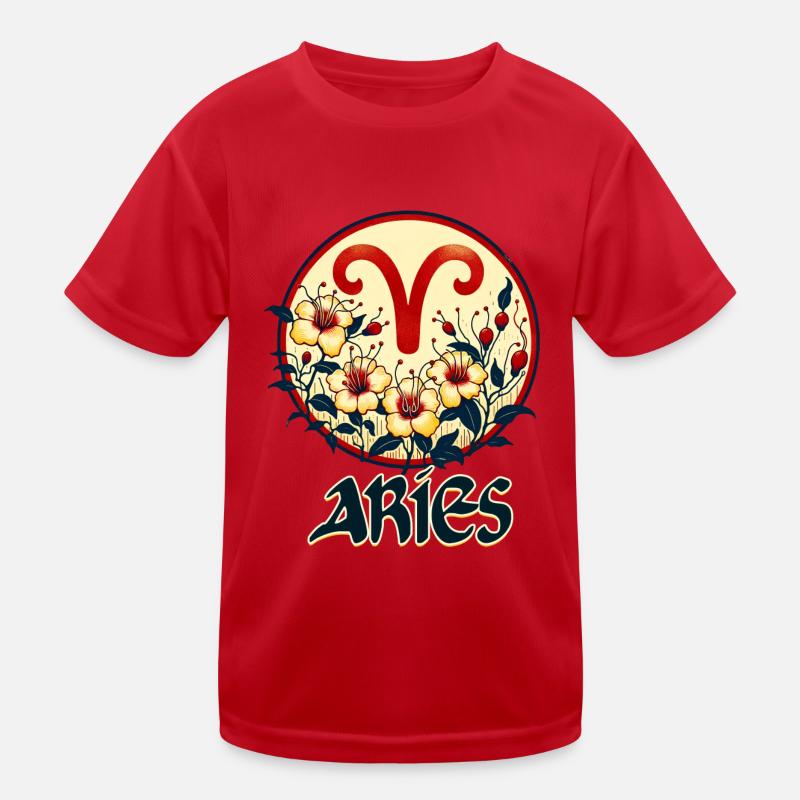 Aries Zodiac Kids Functional T-Shirt