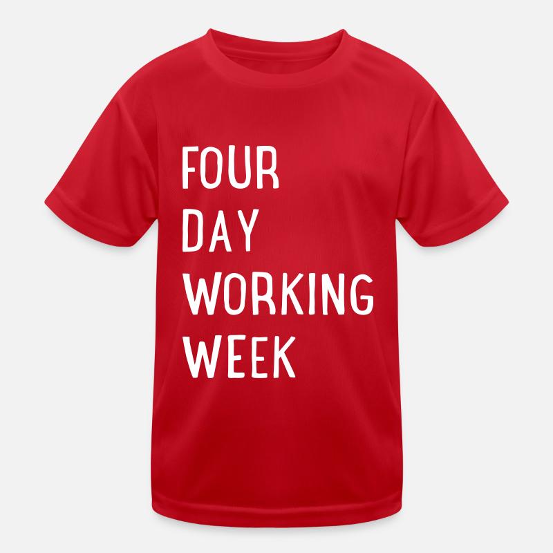 Four Day Working Week Kids Functional T-Shirt