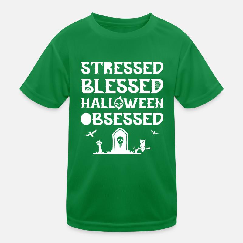 Halloween obsessed. Kids Functional T-Shirt