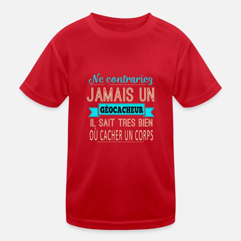 Never thwart a "FORCE BLEU" geocacher Kids Functional T-Shirt