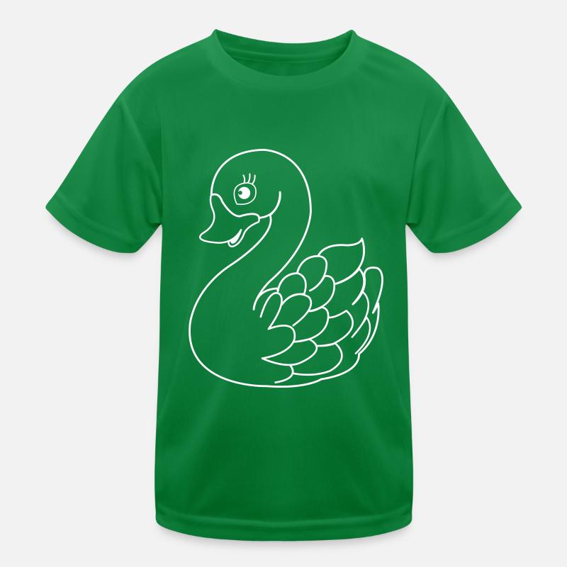 schwan Kinder Funktions-T-Shirt