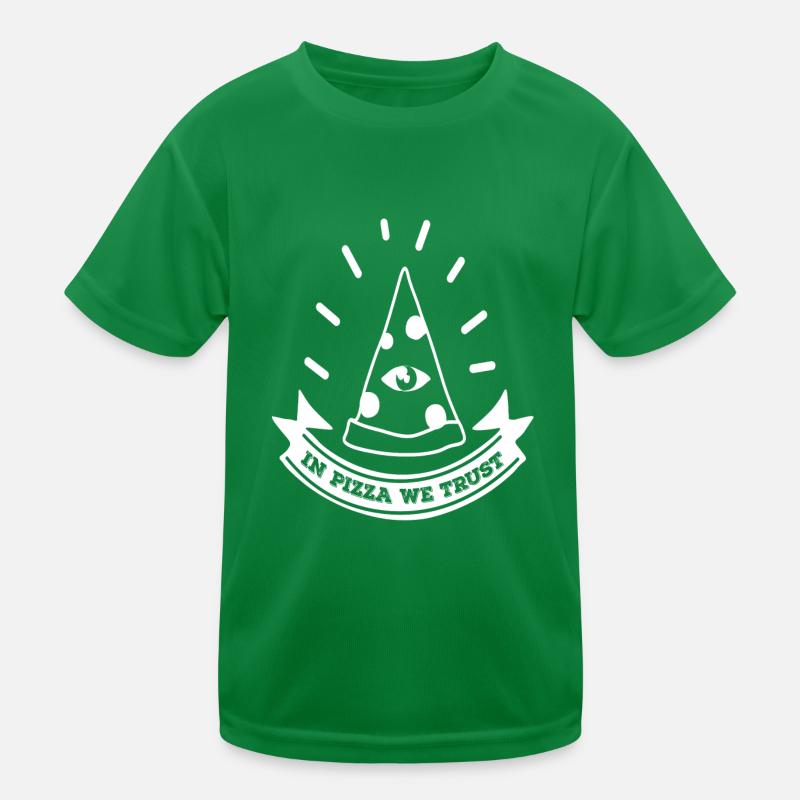 In Pizza We Trust Kinder Funktions-T-Shirt