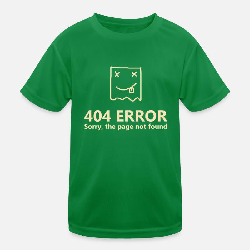 404 Error Kids Functional T-Shirt