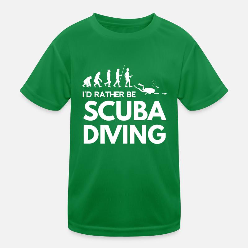 Tauchen - Taucher - Scuba Diving - Evolution Kinder Funktions-T-Shirt