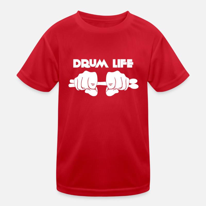 Drummer - Drummer - Drumsticks - Gift Kids Functional T-Shirt