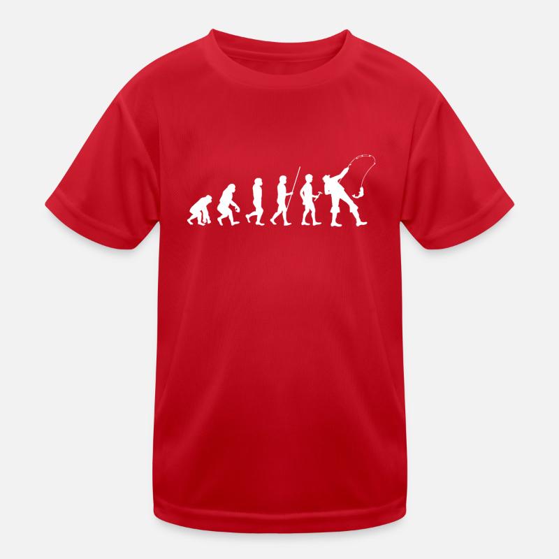 Pêche - Pêche - Pêche - Pêche - Pêche - Evolution - T-shirt sport Enfant - rouge