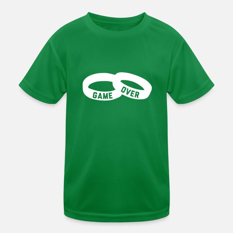 Game Over Wedding Kinder Funktions-T-Shirt