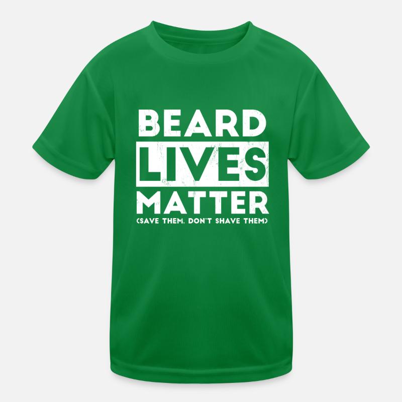 Bart - Bartträger - Bärtig - Bärte - Lustig Kinder Funktions-T-Shirt