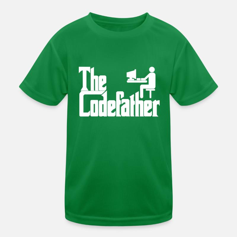 The Codefather Programmer PC Coding Gift Kids Functional T-Shirt
