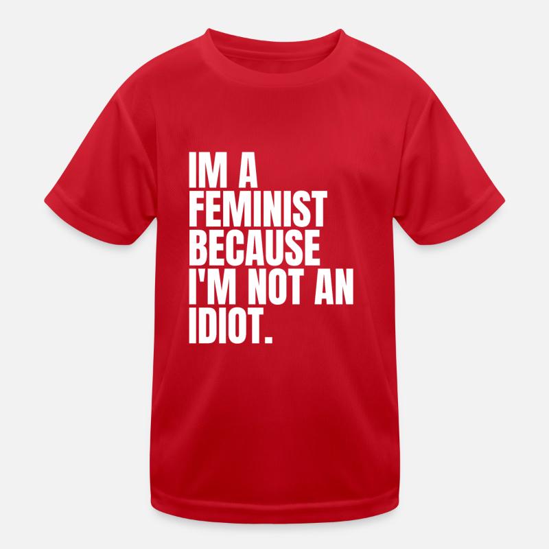 Ich bin eine Feministin Kinder Funktions-T-Shirt