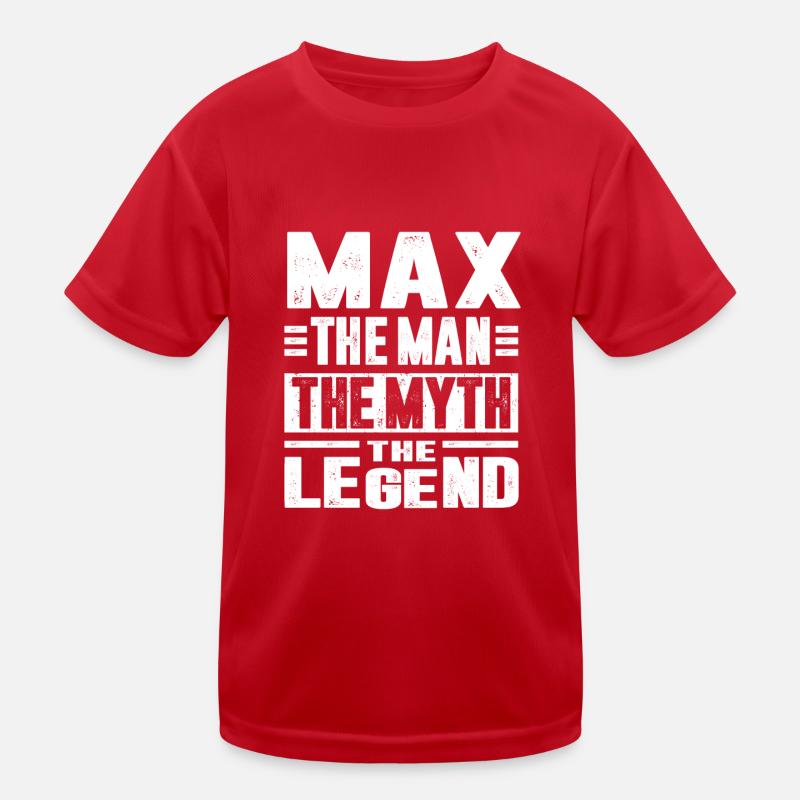 Max - Kinder Funktions-T-Shirt - Rot